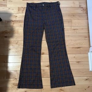 American Eagle plaid flare pants